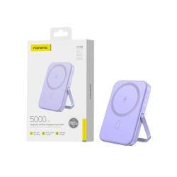 Power Bank Sem Fio Magnético Foneng CX102 5000mAh Roxo Power Bank Sem Fio Magnético Foneng CX102 5000mAh Roxo